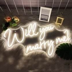 Will you  marry me Neon Lights, Wedding white Neon Lights, Party Signs, Room Decorations, Living Room Decorations