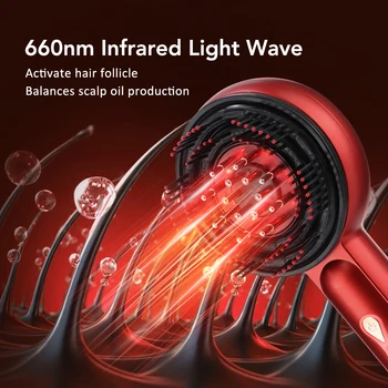 Red Light Scalp Massage Comb 4