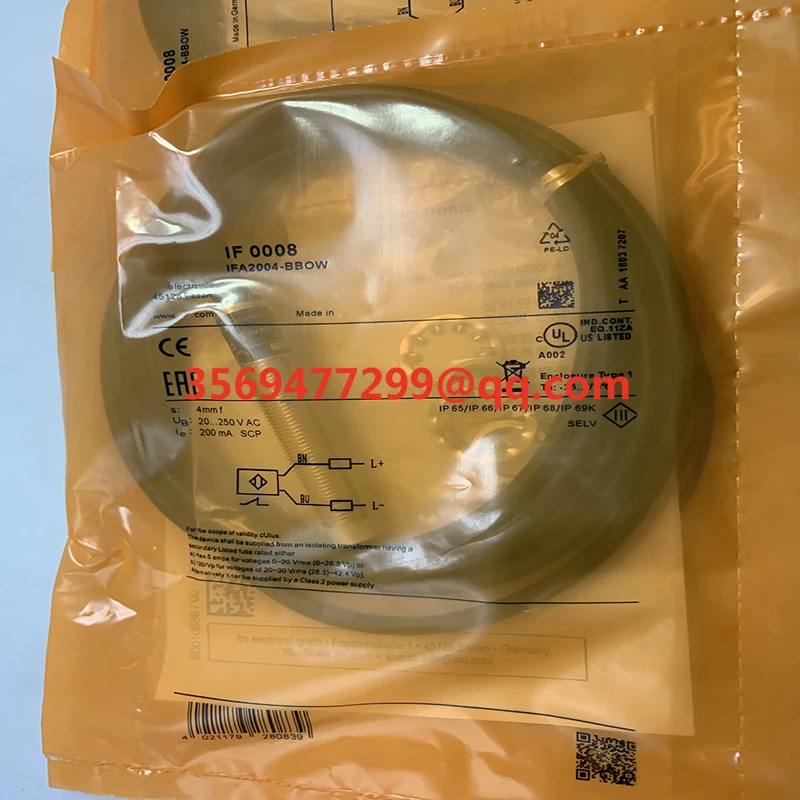 Brandneuer Näherungsschaltersensor IF0027 IFA2004-ABOW/6M