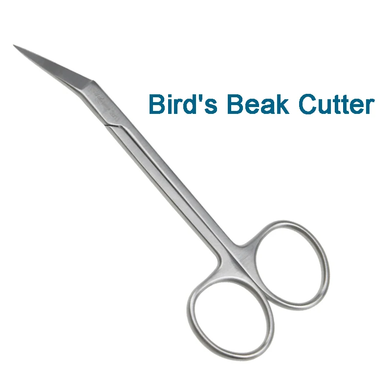 Stainless Steel Autoclavable Wow Mouth Scissors Bird's Beak Scissors Plastic Surgery Tools Instrument 1pcs