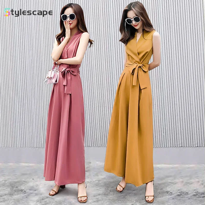 2024 Summer New Jumpsuit Wide Leg Pants Set Korean Version Jumpsuit, Fashionable Temperament Slimming Women's Clothing