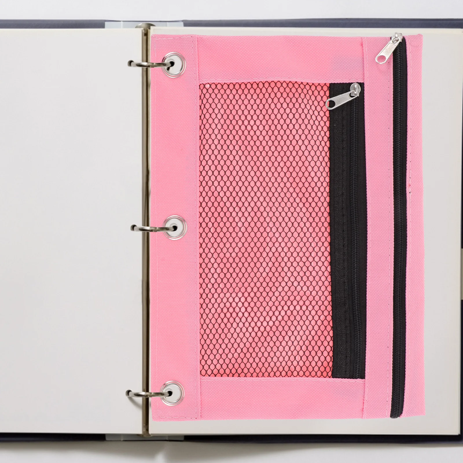 

Binder Pocket Mesh Pencil Pouch Binder Pen Bag Cloth File Bag Mesh Pencil Pouch for Pen