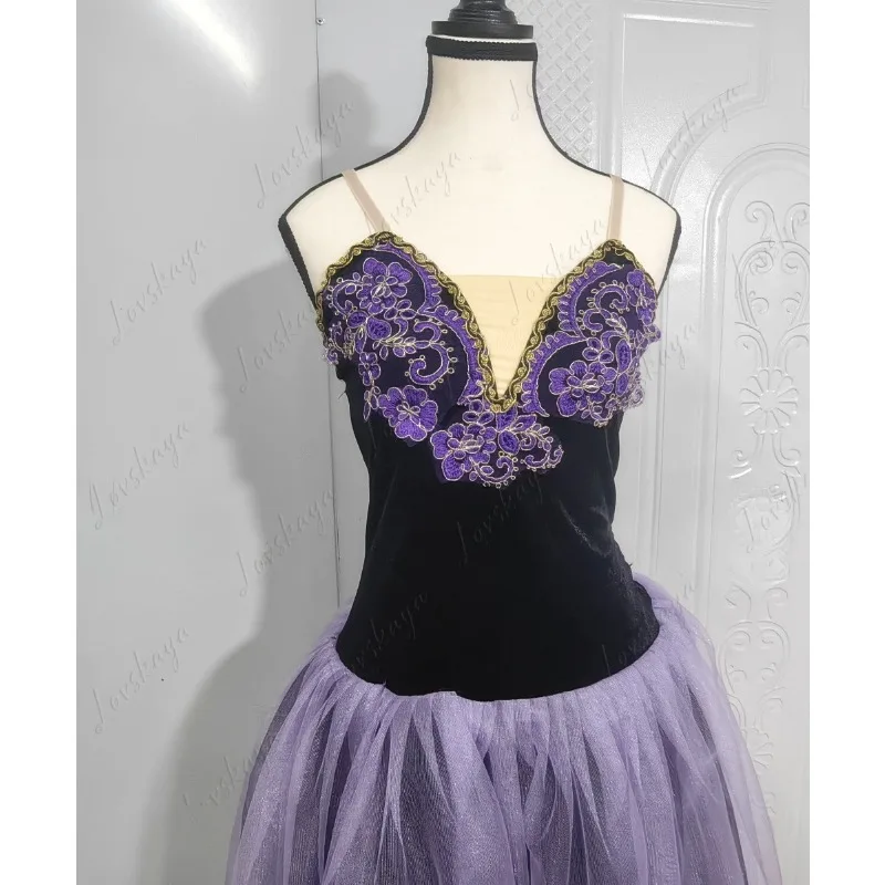 

Children's Swan Lake Dance Dress Costume Tutu Suspender Little Girl's Outfit Adult Size Available Elegant Ballet Attire