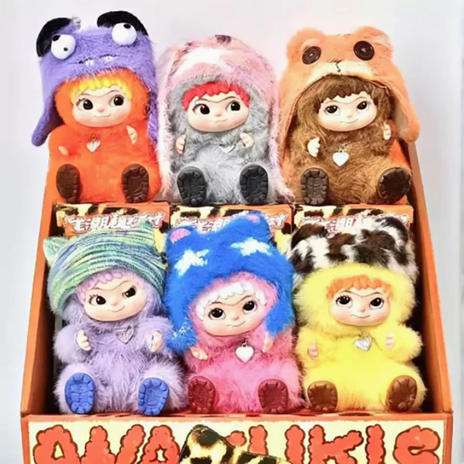 New Trendy blind boxes Cute Wakuku Action Figure Mystery Box Car Home Decoration Toys for Kids