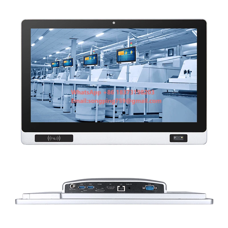 

Industrial Control All-In-One Mes System Sop Touch Industrial Touchscreen Panel Pc Station With Nfc and Qr Code for Production