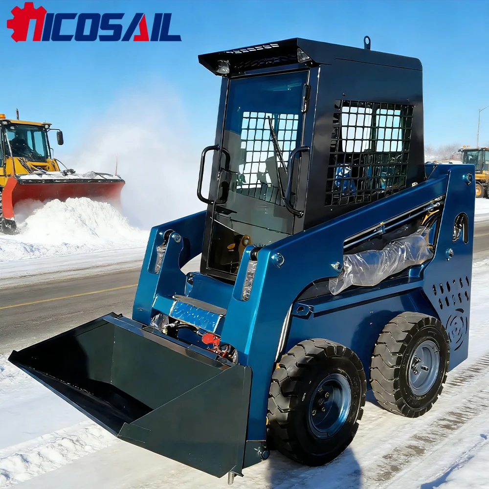 

Nicosail JC25 Mini Skid Steer Loader All Terrain Stable Performance for Construction Site