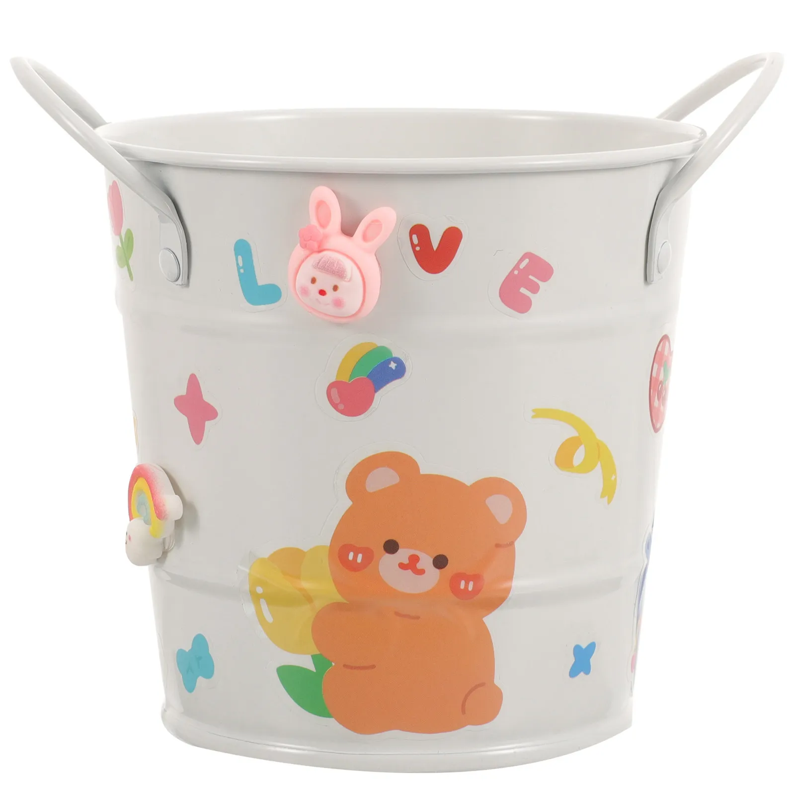 

Прочный железный настольный органайзер для ручек, канцелярских принадлежностей, кистей для макияжа, держатель для карандашей, контейнер для мусора на стол