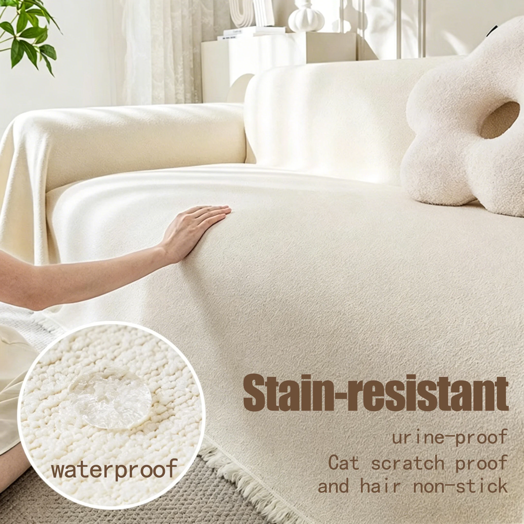 

Waterproof Couch Full Cover Towels for 1/2/3 Seat L Shape Sofa Cushions All Seasons Non-slip Anti-cat Covets Furniture Protector