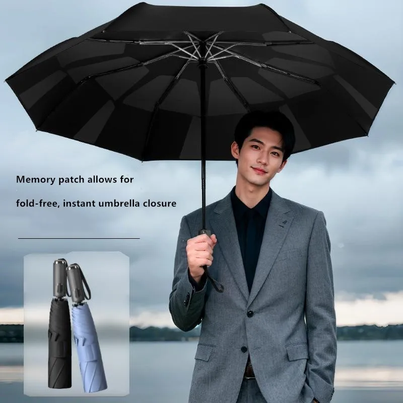 Easy-to-fold One-button Automatic Umbrella Both Sunny and Rainy Weather with Memory Folding Function Advertising Umbrella