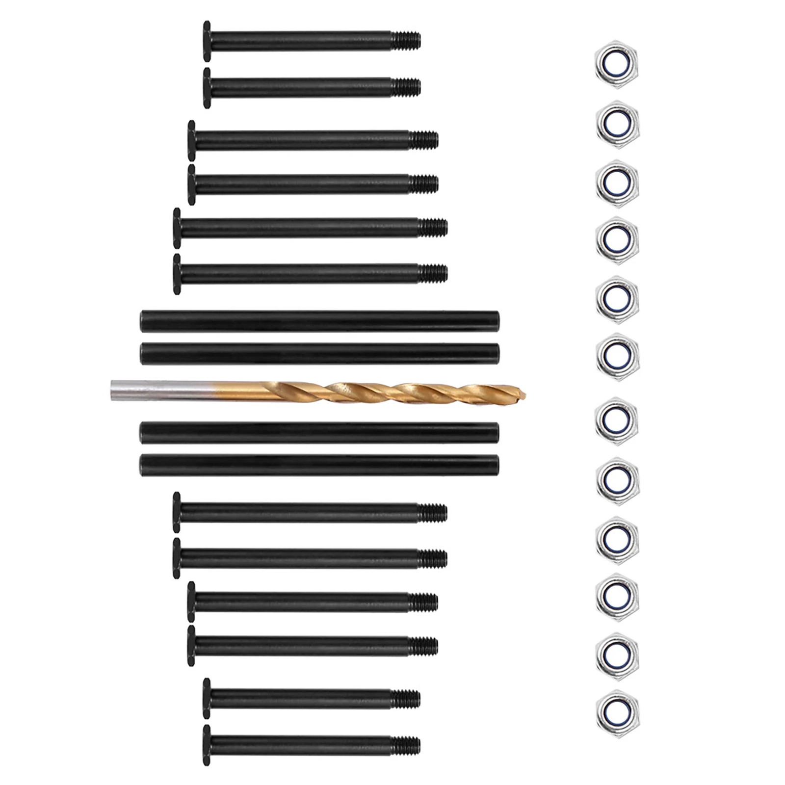 

1 Set Front and Rear Suspension Pins With Lock Nut Kit Replacement For Traxxas 1/8 6S MAXX Slash-102076-4 RC Car Accessories New