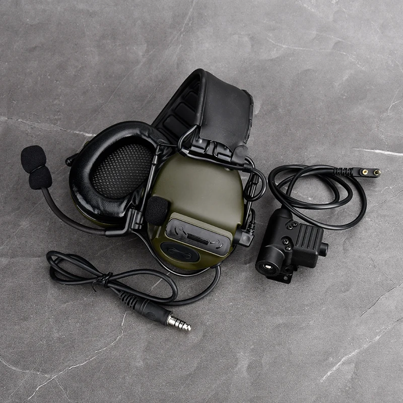 WADSN Tactical C3 Headphone Outdoor Hunting Communication Earphone Airsoft Shooting Headset U94 PTT KENWOOD