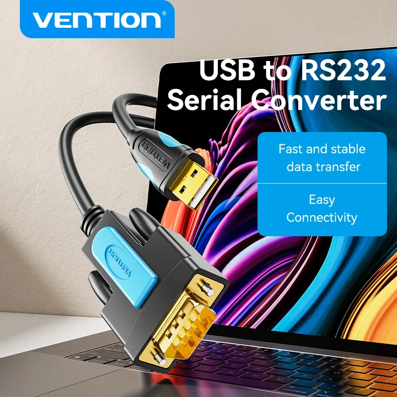 

Vention USB to RS232 Serial Cable 9-Pin Male for Scale Printer Data Transfer Cable Scale POS Industrial Devices Connectors RS232
