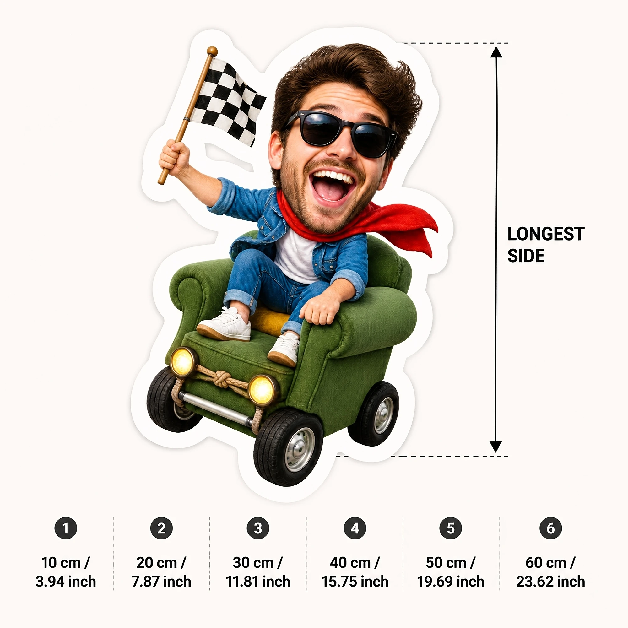 1pc Custom Double Sided Printed Creative Novelty Shaped Cushion, Fun Racing Driver Design Pillow for Sofa, Chair, Bedroom, and G