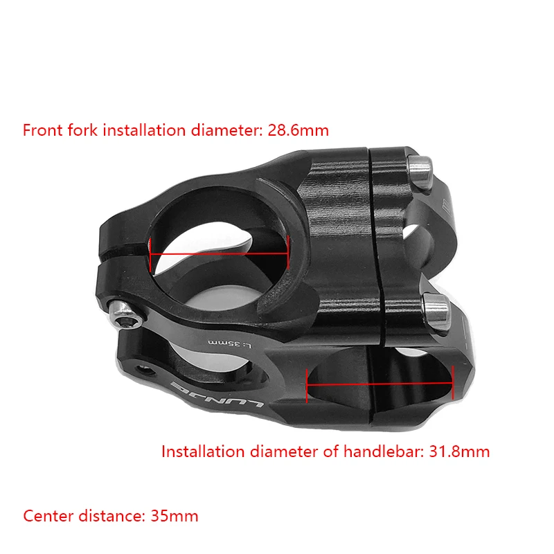 Bicycle Short  Stem Aluminum alloy 31.8*28.6*35mm Mountain Bike DH Cycling accessories