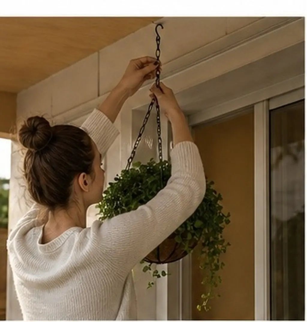 5Pcs Black Double Hook Chain Iron Heavy Duty Hanging Chains for Planters Bird Feeders Lanterns Wind Chimes Signs Outdoor Use