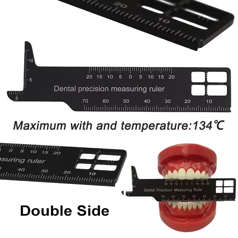 1pcs Dental Precision Measuring Ruler Aluminum Span Measure Scale Endodontic Tool For Dentistry Orthodontics Gauge Instruments
