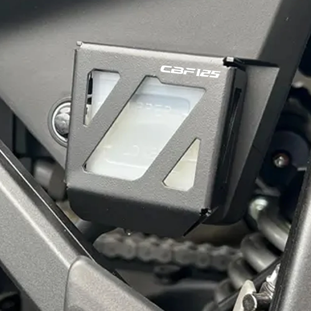 

Motorcycle Accessories Aluminium Rear Brake Fluid Reservoir Guard Cover Protector For Honda CBF125 CBF 125 2021 2022 2023 2024