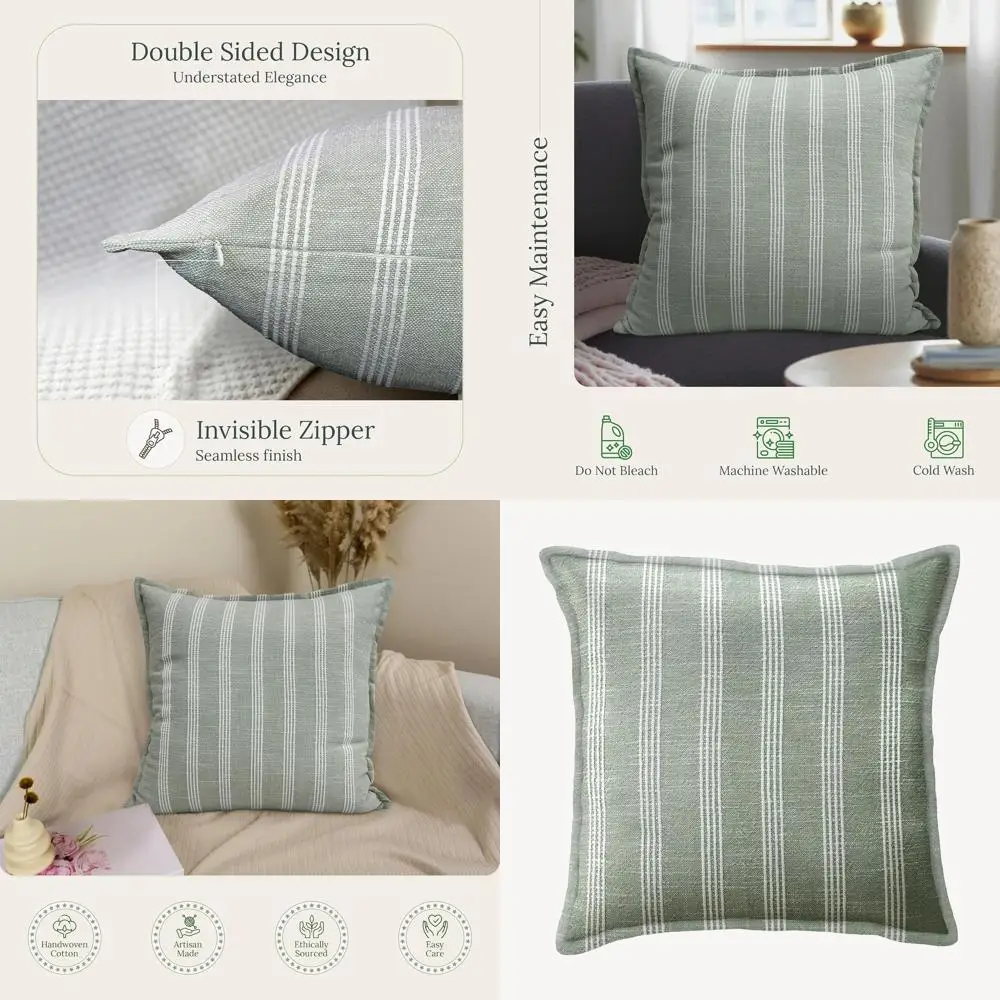 

Роскошные наволочки ручной работы из хлопка 20x20 со скрытой молнией, элегантный домашний декор, без вставки