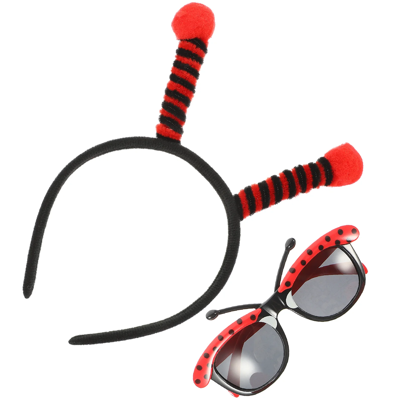 

Glasses Children's Birthday Party Headbands Man Heart Shaped Abs Ladybug Headwear