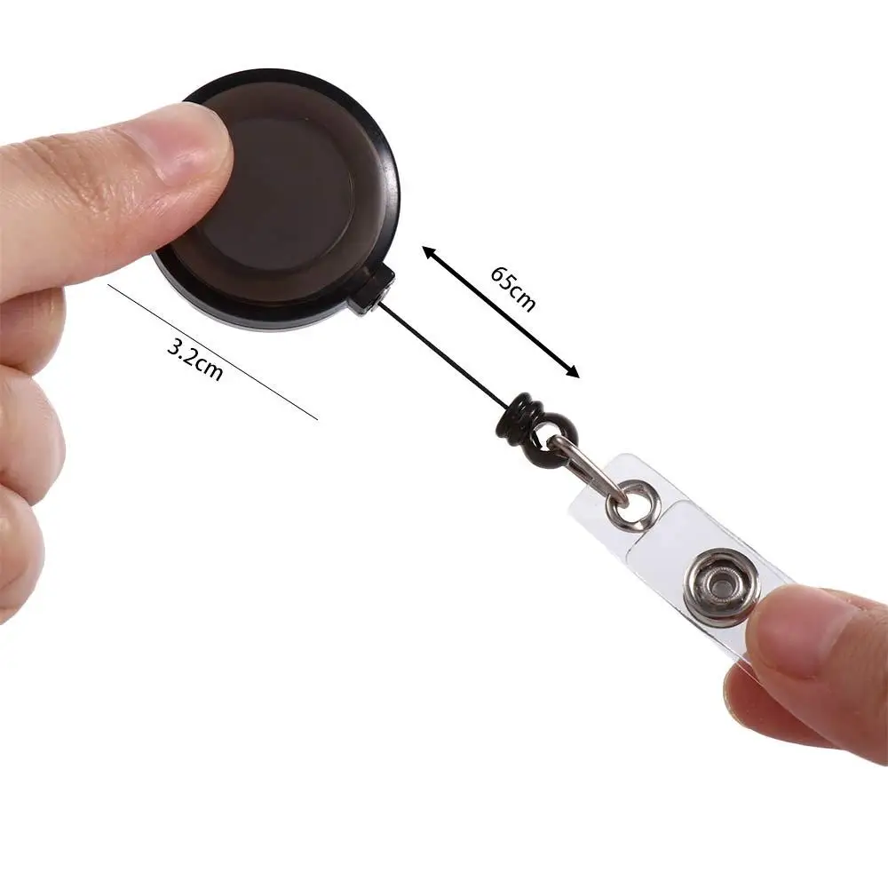 หน้าอกการ์ดทํางานการ์ดคลิปIDการ์ดคลิปนักเรียนRetractable Badge Reel IDผู้ถือบัตรผู้ถือป้ายBadge Reelคลิป