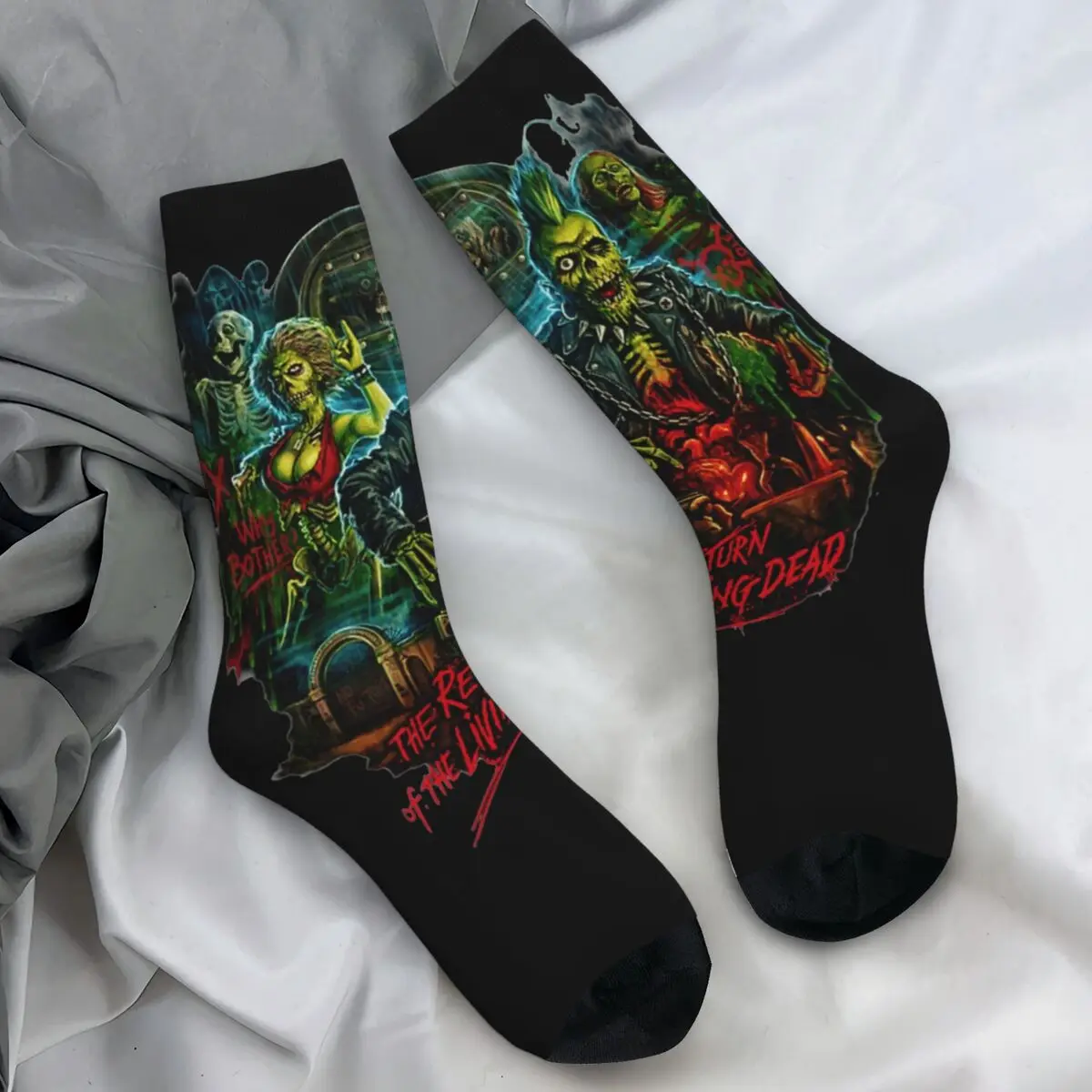 Return Of The Living Dead Stockings Men zombies Socks Warm Soft Funny Socks Winter Cycling Non Slip Design Socks Gift