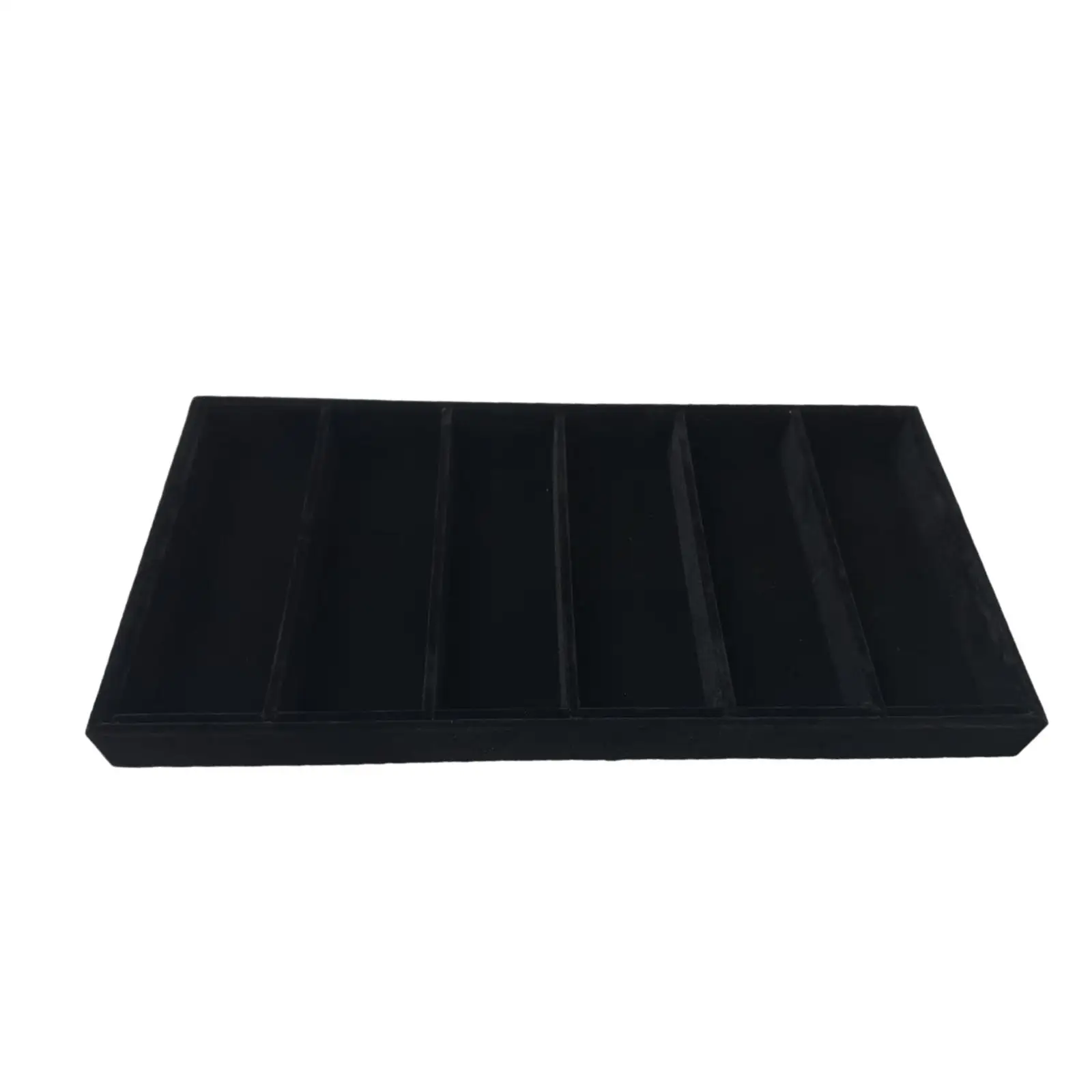 

Органайзер для очков и украшений: черный бархатный лоток-ящик с отделениями для аксессуаров и домашнего использования