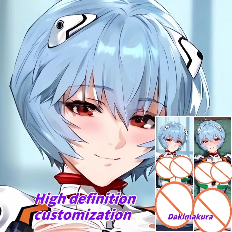 

Dakimakura Anime Pillow Case Ayanami Rei Double-sided Print Of Life-size Body Pillowcase Gifts Can be Customized