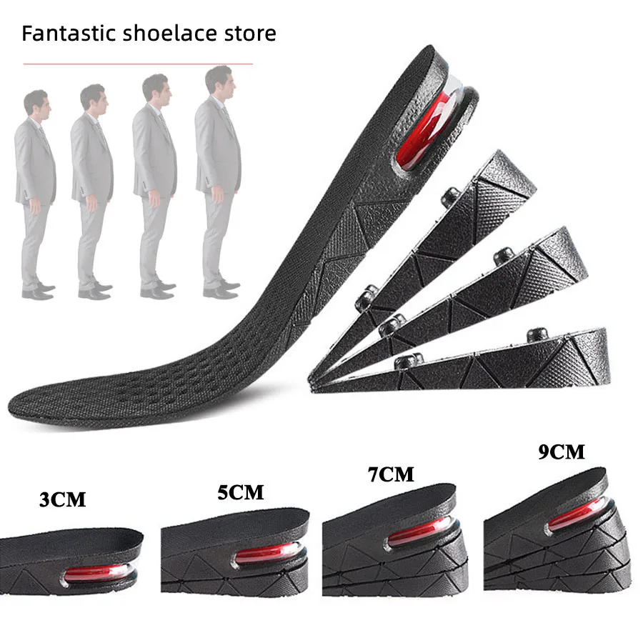 

Height Increase Insole Invisible Heightening Template Air Cushion Shoe Inserts Variable Height Insoles Adjustable Cut Foot Pad