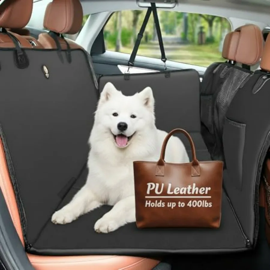 

Удлинитель заднего сиденья для собак, водонепроницаемый чехол для автомобильного сиденья для собак с жестким дном, улучшенный, двойной толщины, из искусственной кожи PU, защита от царапин