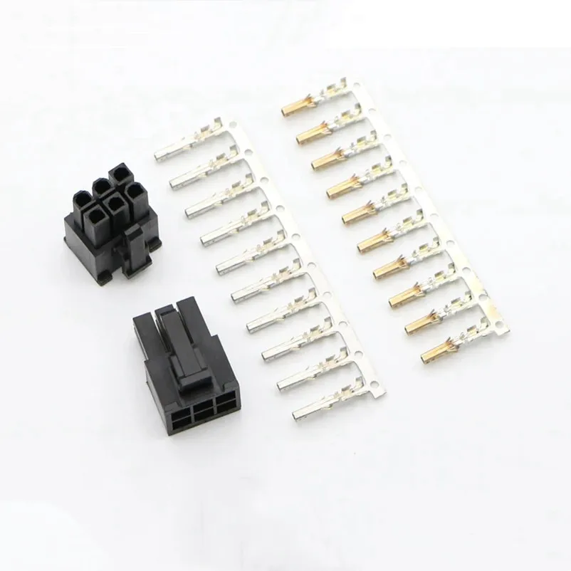 Modułowy zasilacz PSU 6-pinowe złącze z 6 szt. pinów zaciskowych do modułowego przedłużacza PC Modding