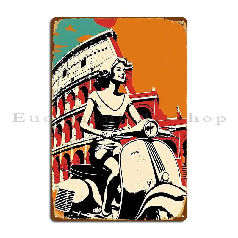 La Dolce Vita Metal Signs Club Party Personalized Wall Mural Garage Tin Sign Poster