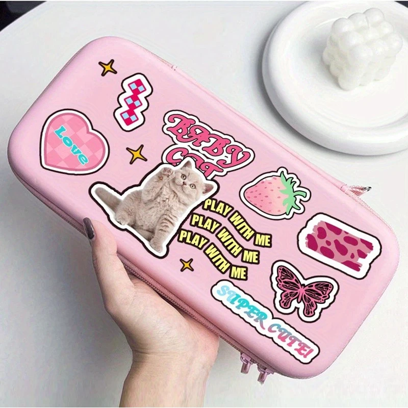 Cartoon Bread Coffee Storage Bag for Nintendo Switch Lite Game Console Protection Case Portable Game Controller Storage Bag
