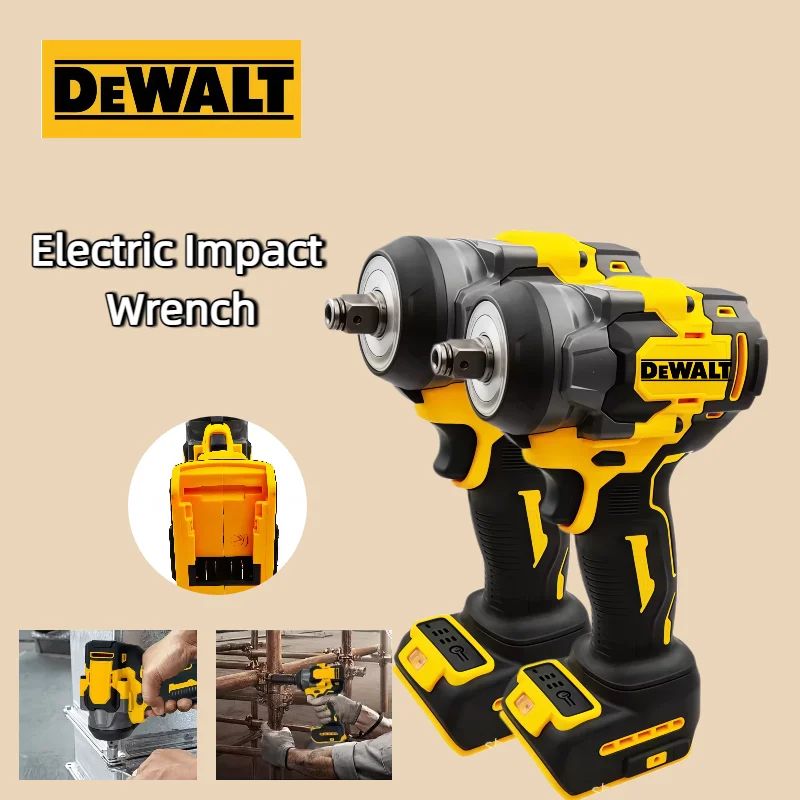 

Бесщеточный электрический ударный гайковерт Dewalt 1200 Нм, аккумуляторный шуруповерт, электроинструмент для батарей Dewalt 18В