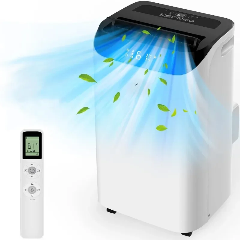 12000 BTU Portable Air Conditioners with Remote Control, 3-in-1 Free Standing Cooling AC Unit with Fan & Dehumidifier