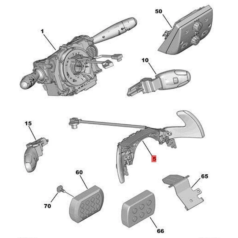 

96756731ZD переключатель рулевого колеса для Peugeot 508 3008 408 4008 Citroen C4 DS5 DS6