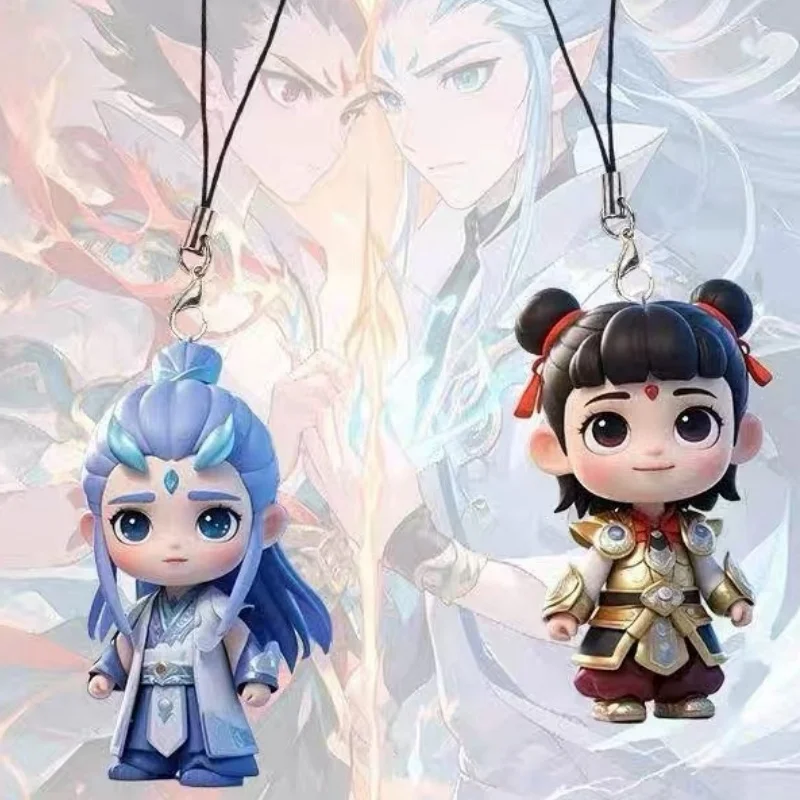 Hot Nezha 2: Magical Children Roaring In The Sea Surrounding Aobing Taiyi Real Person Ornament 2d Acrylic Keychain Pendant