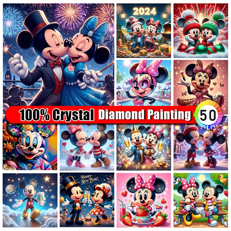 Obraz rozmiar 100% kryształowy diament obraz Disney Mickey Mouse mozaika haft sztuka krzyż zestaw do szycia wystrój domu prezent dla dzieci