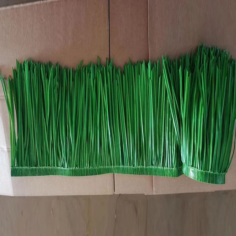 1M Artificial Straw Fake Grass Waterproof Retardant PVC Simulation Thatch Artificial Thatch Roof Decoration Home Garden Decor