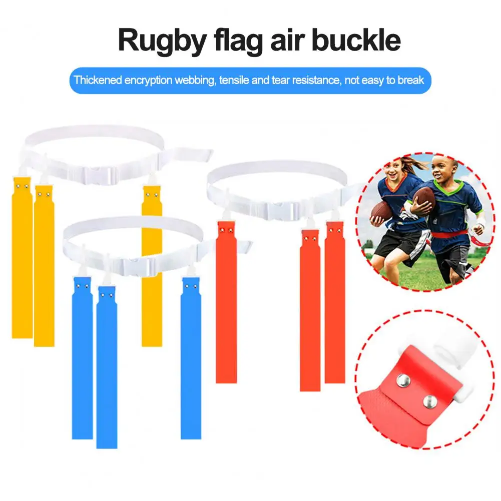 Soft Flag Football Belts Youths Flag Football Belt Vibrant Color Adjustable Flag Football Belt Soft Wear-resistant Sports