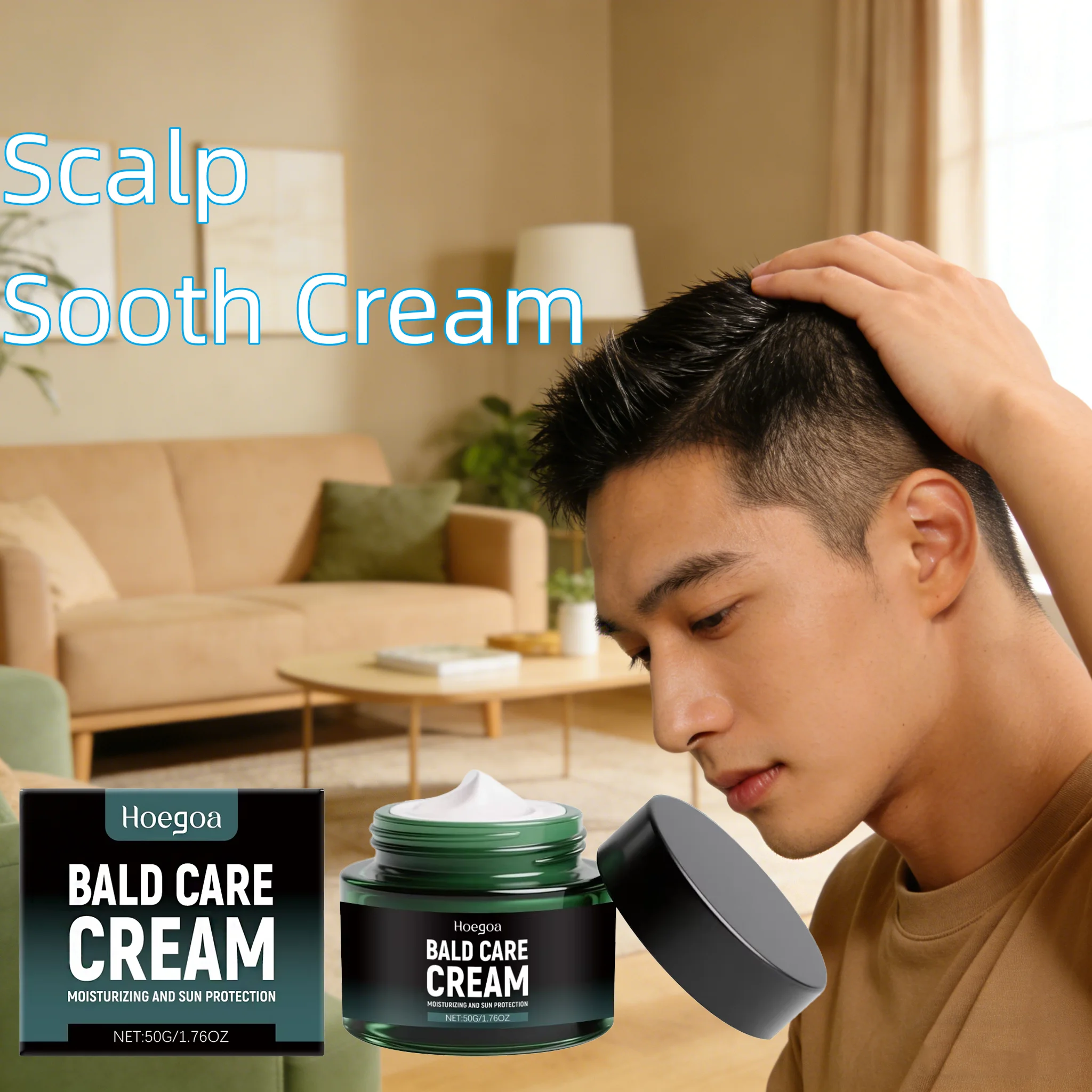 

HOEGOA Scalp Sooth Cream Remove Dandruff Relieve Discomfort Deep Hydration Oil Control Reduce Hair Loss Scalp Moisturizing Cream