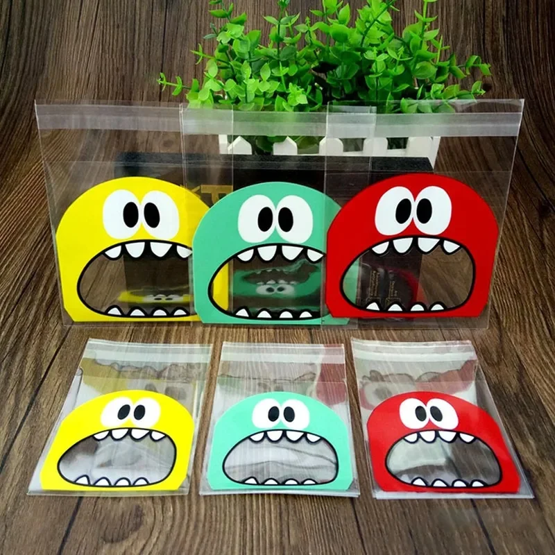 100PCS/SET Cake Bags for Packaging Biscuit Cookies, Wrapping Plastic Candies, and Baked Goods