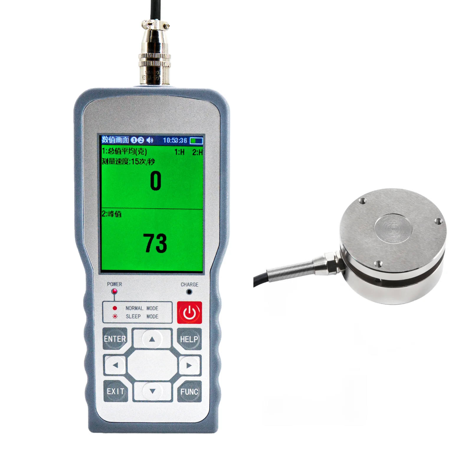 

Flat Diaphragm Load Cell Sensor Digital Force Gauge Test Force Weight Pressure Digital Hand Measuring Instrument 20KG 50KG 100KG