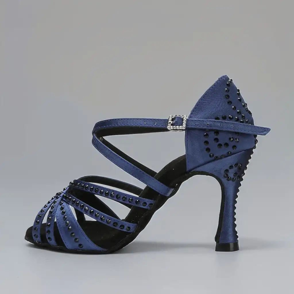 

Женские танцевальные ботинки Loogtshon на высоком каблуке, красные, фланелевые, с мягкой подошвой, для бальных и современных танцев, для девочек, бачаты, сальсы, женская обувь