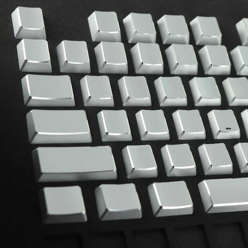 Aluminium Alloy Unengraved Theme Keycaps Set Metal Cherry Profile Custom Original Handmade Keycaps for Keyboard Accessories DIY