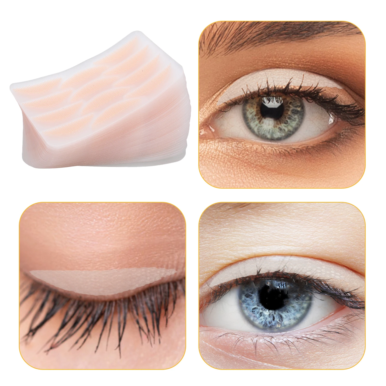 

50 Sheets Double Eyelid Stickers Waterproof Invisible Lifter Strips Eyelid Tapes for Women Girls Natural Effect Long Lasting