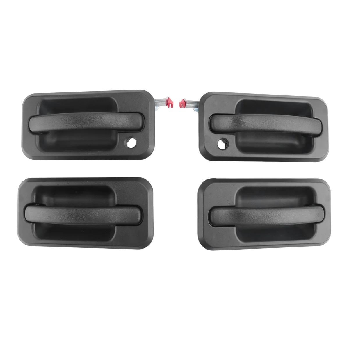 

A61E-4Pcs Exterior Outside Door Handle Set Auto Parts for 2003-2009 Hummer H2 Black Textured 131609870457 15104792 10360326