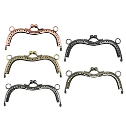 11cm Vintage Metal Frame for Purse Bag Sewing Bronze Tone Clasp Metal Kiss Clasp Lock Bag Accessories Crafts Supplies