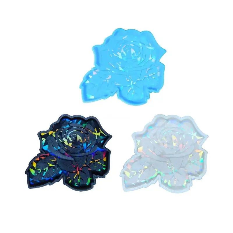 

Silicone Mold for Epoxy Resin Light and Rose Flower Cup Mat Mould Storage Tray Dish Molds Dropship
