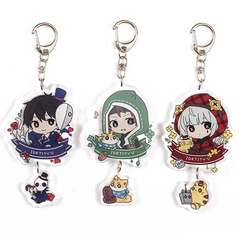 Anime Game Idv Figure Jack Joseph Gardener Kawaii Girls Cosplay Acrylic Keychain Cartoon Girls Bag Pendant Keyring Charm Gifts