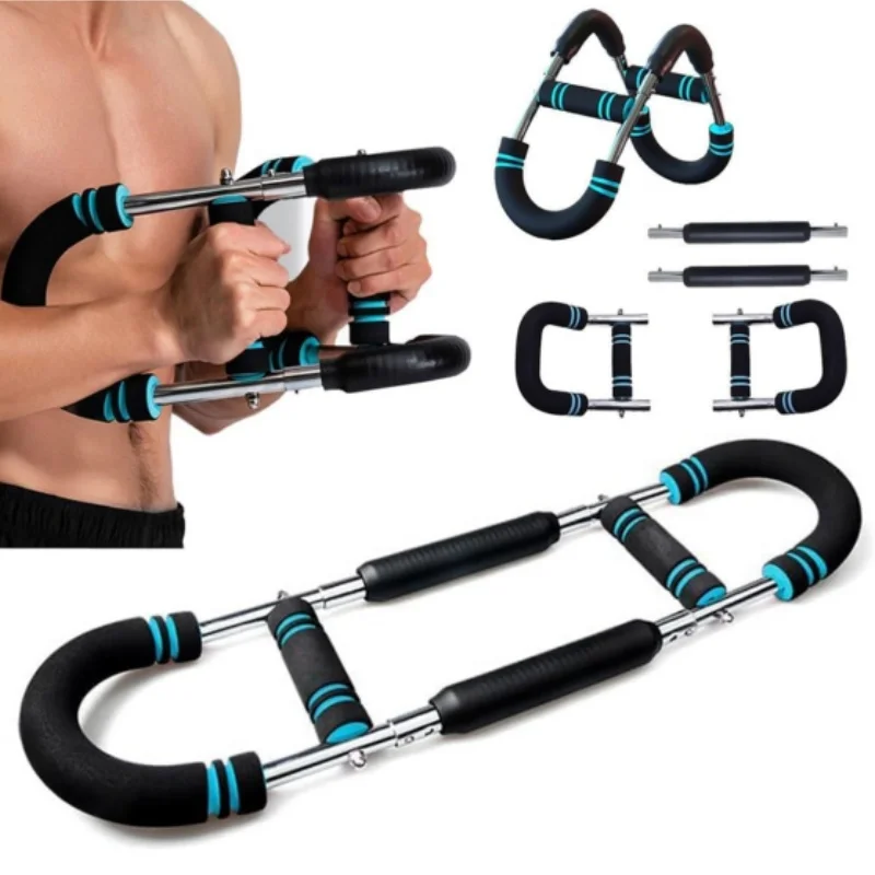 

Twister Arm Exerciser with Foam Handle Adjustable Spring Workout Bar Forearm Triceps Chest Expander Portable Fitness Equipment